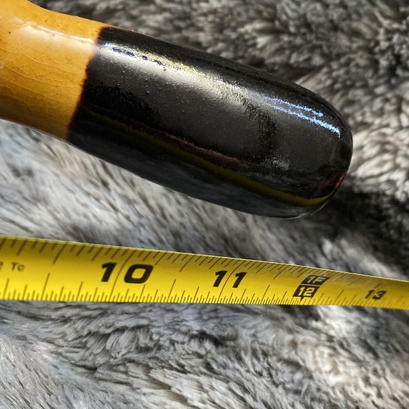 Glazed ceramic saucepan/casserole yellow ceramic pot - Picture 15 of 16